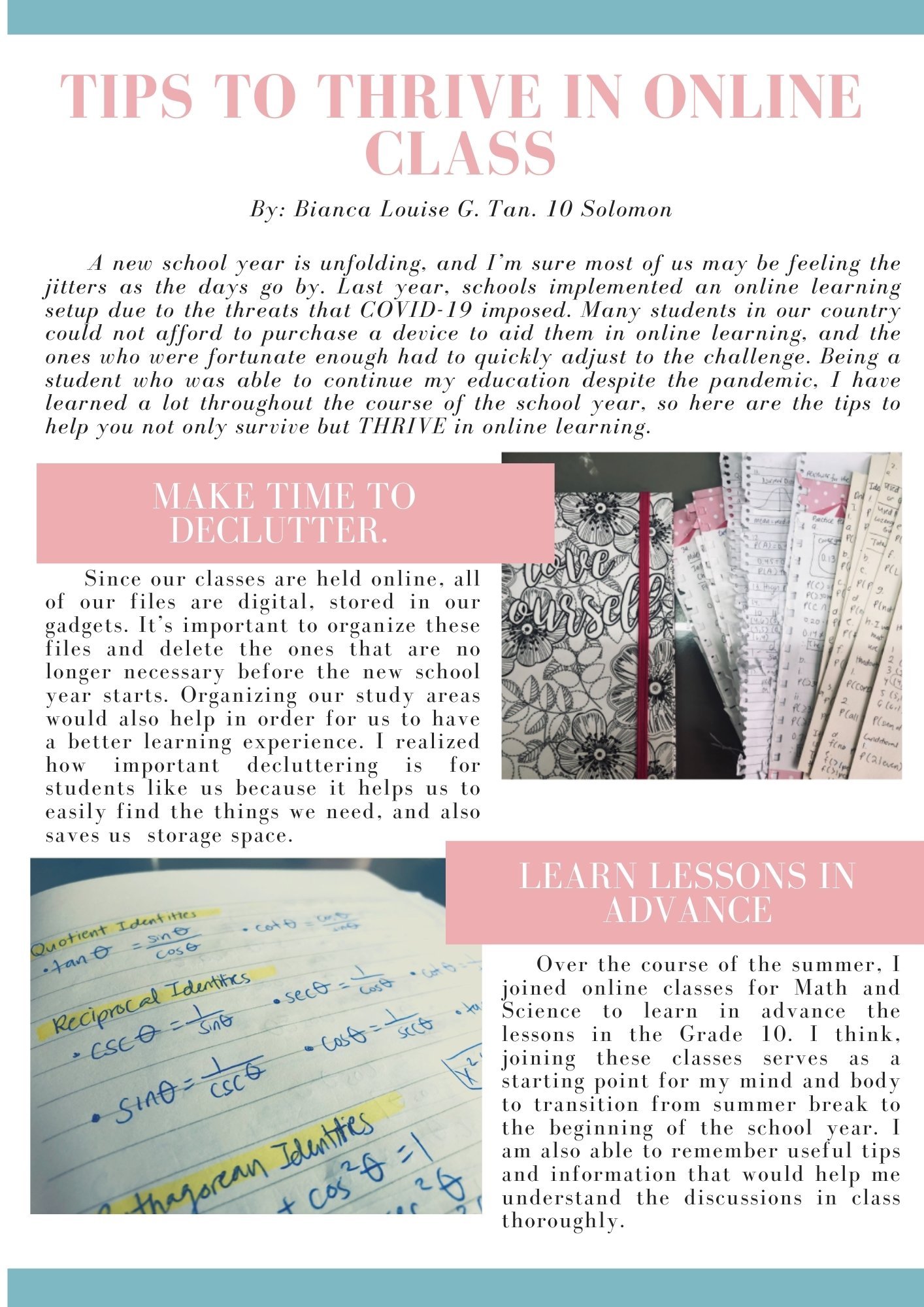 Tips To Thrive In Online Class 1