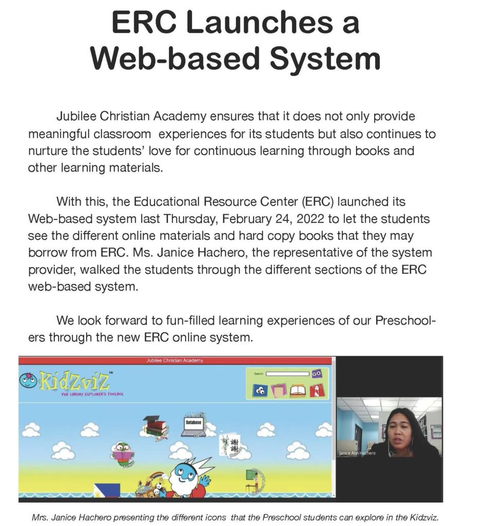 Erc Launches A Web Based System Page1