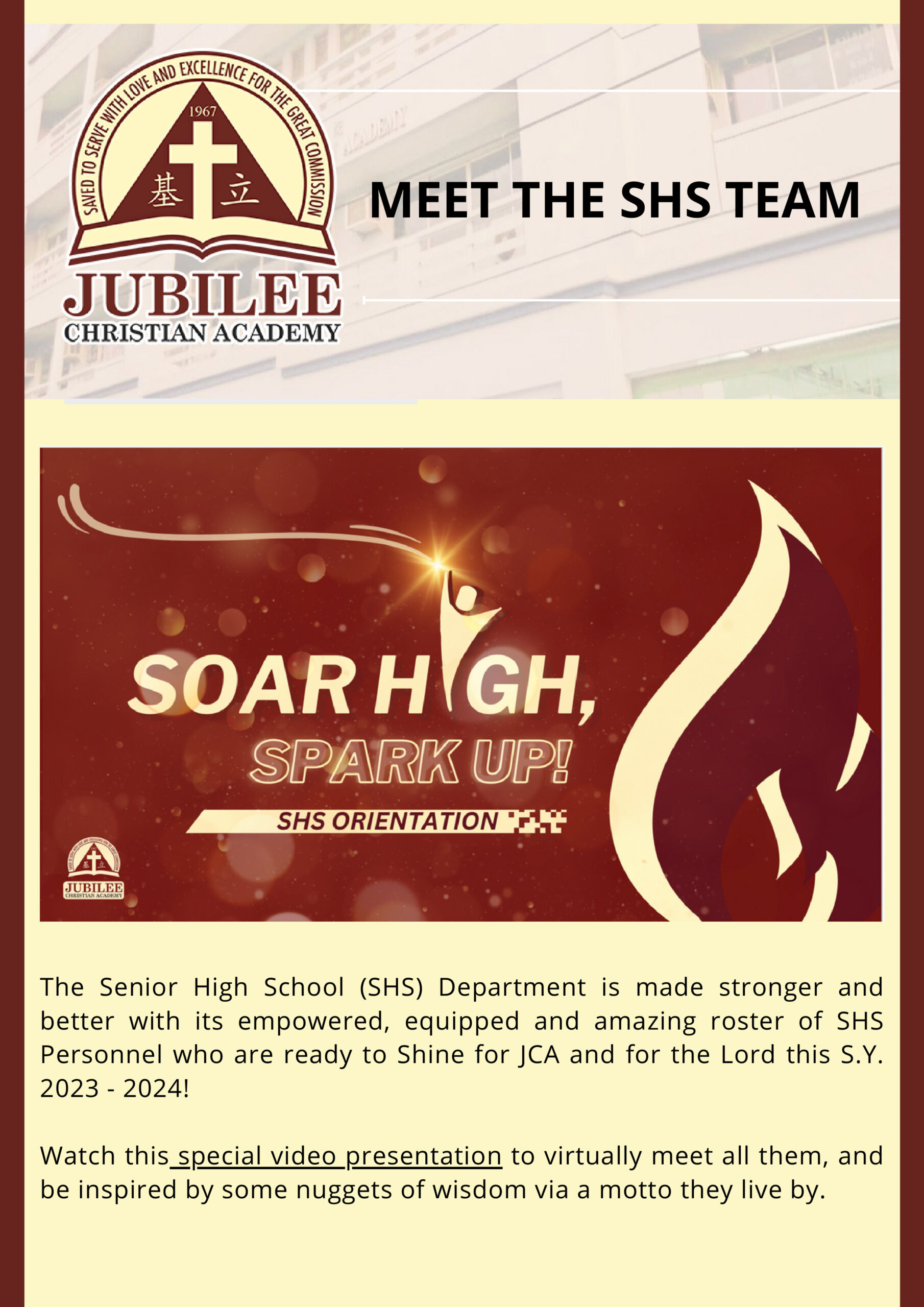 Meet The Shs Team