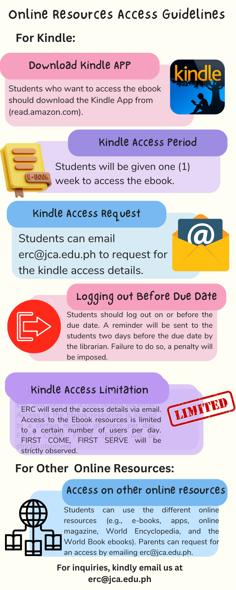 Kindle Access Guidelines 